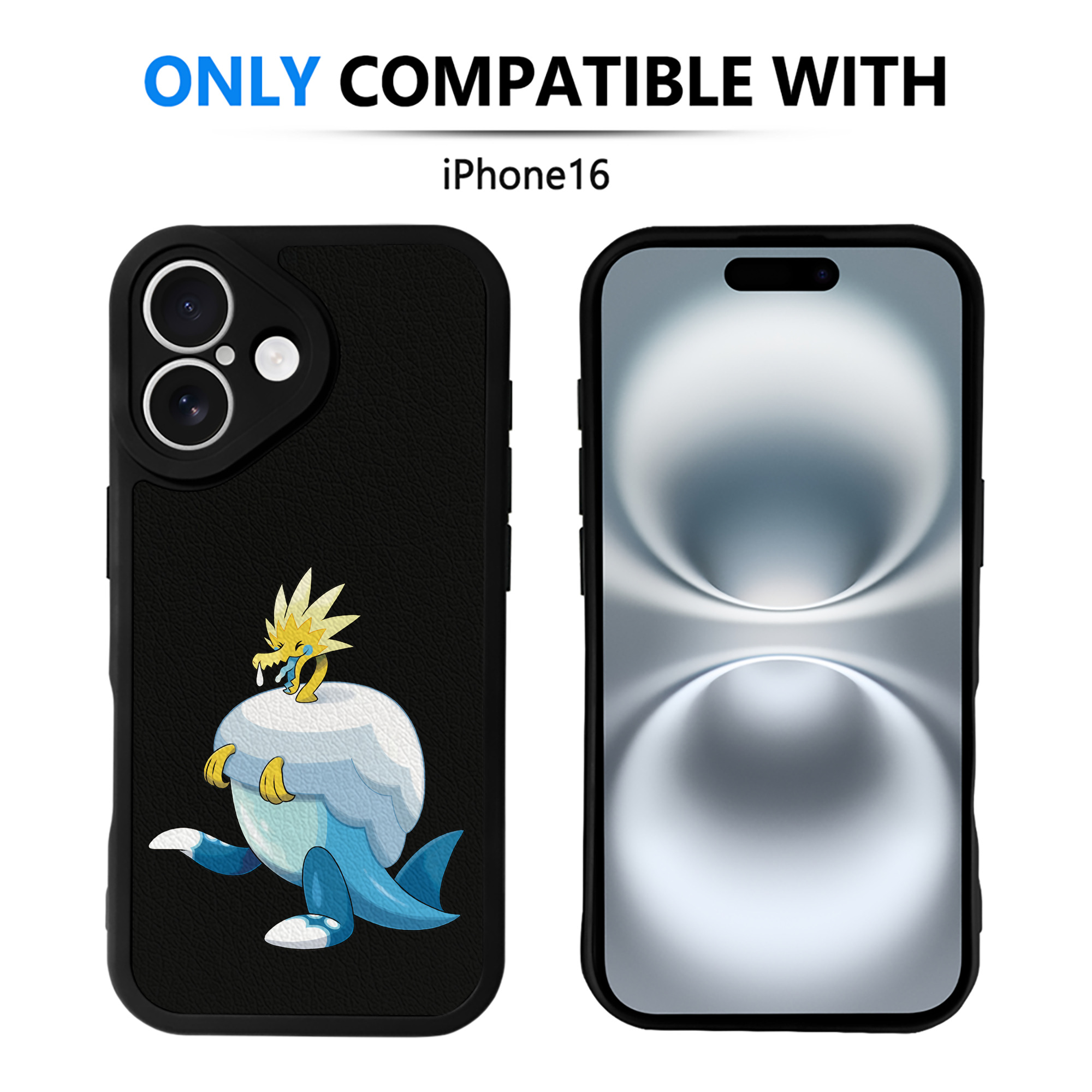 （画像用） ポケットモンスター Pokémon 【iPhone 16シリーズ対応】シリコンスマホケース（レザー調） 材質：シリコン